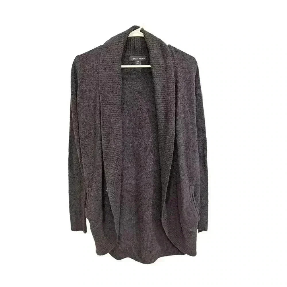 - - Barefoot Dreams Navy Cardigan Bamboo Chic Lite, Size XS/S, Pre-Owned